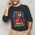 Proud Aunt Of 2023 Pre-K Graduate Senior Graduation Matching Unisex Long Sleeve T-Shirt