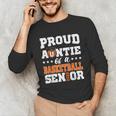 Proud Auntie Of a Basketball Senior 2026 Graduation Gifts Unisex Long Sleeve T-Shirt