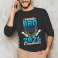 Proud Brother Of Two 2024 Graduates Twin Family Graduation Unisex Long Sleeve T-Shirt