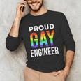 Proud Gay Engineer LGBTQ Rainbow Engineering Graduation Unisex Long Sleeve T-Shirt