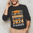 Proud Grandma Of A Class Of 2024 Matching Family Graduation Unisex Long Sleeve T-Shirt