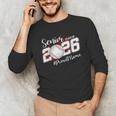 Proud Mama Of A 2026 Senior Baseball Graduation Mom Unisex Long Sleeve T-Shirt