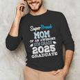 Proud MOM Of A 8th Grade Graduate 2025 Elementary Graduation Unisex Long Sleeve T-Shirt