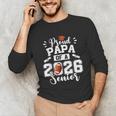 Proud Papa Of A 2026 Senior Football Graduation Dad Unisex Long Sleeve T-Shirt