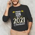 Proud Son Of A 2021 Graduate Graduation Clothes MBA PhD Unisex Long Sleeve T-Shirt