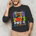 Proud Step-Dad Of 2023 Pre-K Graduate Fathers Day Graduation Unisex Long Sleeve T-Shirt