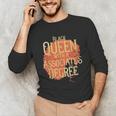 Queen Associate Degree Afrocentric GraduationShirt Unisex Long Sleeve T-Shirt