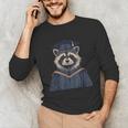 Raccoon Graduation Unisex Long Sleeve T-Shirt