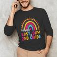 Rainbow Last Day Of 2nd Grade Teacher Student Graduation For Men Women Kids Unisex Long Sleeve T-Shirt
