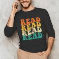 Read Read Read Read Book Lover Reading Bookworm Reader Unisex Long Sleeve T-Shirt