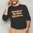 Read Books Lift Weights Fight Fascists Retro Reading Unisex Long Sleeve T-Shirt