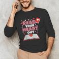 Read Your Heart Out Valentines Day Reading Book Kids Teacher Unisex Long Sleeve T-Shirt