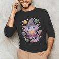 ReadsALOTL Cute Axolotl Book Lover Unisex Long Sleeve T-Shirt