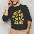 Retro Anti Social Club Bees Introvert Women Men Unisex Long Sleeve T-Shirt