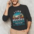 Retro Bearded Dragon Introvert For Lizard Lovers Unisex Long Sleeve T-Shirt Retro Bearded Dragon Introvert For Lizard Lovers Unisex Long Sleeve T-Shirt