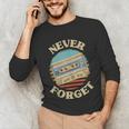 Retro Cassette Never Forget Nostalgia Vintage Unisex Long Sleeve T-Shirt