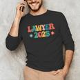 Retro Lawyer 2025 Attorney School Graduation Student Lawyer Unisex Long Sleeve T-Shirt