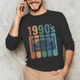 Retro Nineties Style Audio Tape Nostalgia Year 1990 Unisex Long Sleeve T-Shirt