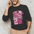 Retro Senior 2026 Coquette Bow Graduation Class Of 2026 Unisex Long Sleeve T-Shirt