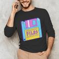 Retro TechnologyOld School Floppy Nostalgia 90s Generation Unisex Long Sleeve T-Shirt