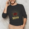 Senior 2019 Graduation Shirt Burgundy Gold Class Colors G23 Unisex Long Sleeve T-Shirt