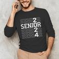 Senior 2024 Graduation Graduate Class Of 2024 Women Boy Girl Unisex Long Sleeve T-Shirt