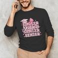 Senior 2026 Class Of 2026 Cute Coquette Pink Bow Graduation Unisex Long Sleeve T-Shirt