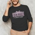 Senior 2026 Coquette Bow Class Of 2026 Graduation Graduate Unisex Long Sleeve T-Shirt