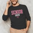 Senior 2026 Pink Coquette Bow Class Of 2026 Graduation Women Unisex Long Sleeve T-Shirt