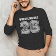 Senior 2026 Wrestling Dad Proud Senior 2026 Dad Graduation Unisex Long Sleeve T-Shirt