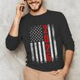 Senior Class Of 2026 Patriotic American USA Flag Graduation Unisex Long Sleeve T-Shirt