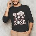 Senior Dad Class Of 2026 Graduate Baseball 2026 Graduation Unisex Long Sleeve T-Shirt