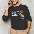 Senior Graduation Class Of 2023 Aunt Senior Tie Dye Unisex Long Sleeve T-Shirt