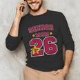 Senior Mom 2026 Proud Senior Mom Class Of 26 For Graduation Unisex Long Sleeve T-Shirt