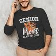 Senior Mom Class Of 2026 Coquette Bow Basketball Graduation Unisex Long Sleeve T-Shirt