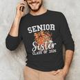 Senior Sister Class Of 2026 Coquette Basketball Graduation Unisex Long Sleeve T-Shirt