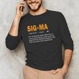 Sigma Male Definition Crazy Aura Lone Wolf Introvert Unisex Long Sleeve T-Shirt Sigma Male Definition Crazy Aura Lone Wolf Introvert Unisex Long Sleeve T-Shirt