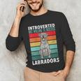 Silver Labrador Retriever Introvert Silver Lab Unisex Long Sleeve T-Shirt Silver Labrador Retriever Introvert Silver Lab Unisex Long Sleeve T-Shirt