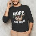 Sloth Shirts Cute Introvert Nope Not Today Sloth Unisex Long Sleeve T-Shirt Sloth Shirts Cute Introvert Nope Not Today Sloth Unisex Long Sleeve T-Shirt