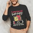 Snail Low Social Battery Need To Go Home Tee For Introvert Unisex Long Sleeve T-Shirt Snail Low Social Battery Need To Go Home Tee For Introvert Unisex Long Sleeve T-Shirt