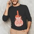 Social Introverts Hang Out With Guitars Musician Guitarist Unisex Long Sleeve T-Shirt