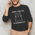 Sorry I Can’t Go I’m An Indoor Cat Introvert Lover Unisex Long Sleeve T-Shirt Sorry I Can’t Go I’m An Indoor Cat Introvert Lover Unisex Long Sleeve T-Shirt