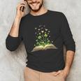 St Patricks Day Book Lover Librarian Core Shamrock Author Unisex Long Sleeve T-Shirt