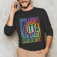 Straight Outta 5th Grade Class Of 2022 School Graduation Unisex Long Sleeve T-Shirt