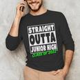 Straight Outta Junior High School Class Of 2022 Graduation Unisex Long Sleeve T-Shirt