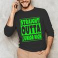 Straight Outta Junior High School Graduation T-Shirt Unisex Long Sleeve T-Shirt
