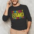 Straight Outta Kindergarten TShirt Graduation Kid Unisex Long Sleeve T-Shirt