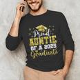 Super Proud Auntie Of 2025 Graduate Senior Graduation Family Unisex Long Sleeve T-Shirt