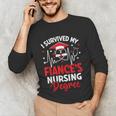 i Survived My Fiance's Nursing Degree Graduation Gifts Unisex Long Sleeve T-Shirt