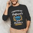 I Survived My Girlfriend's Bachelor's Degree Graduation Unisex Long Sleeve T-Shirt